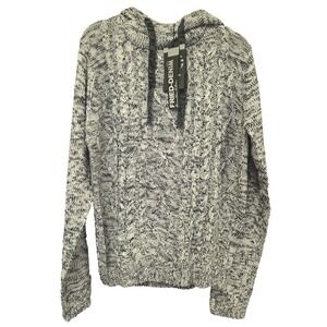 Fried Denim Men's Premium Collection Sweater Hoodie Gray, Black, NYC Size L